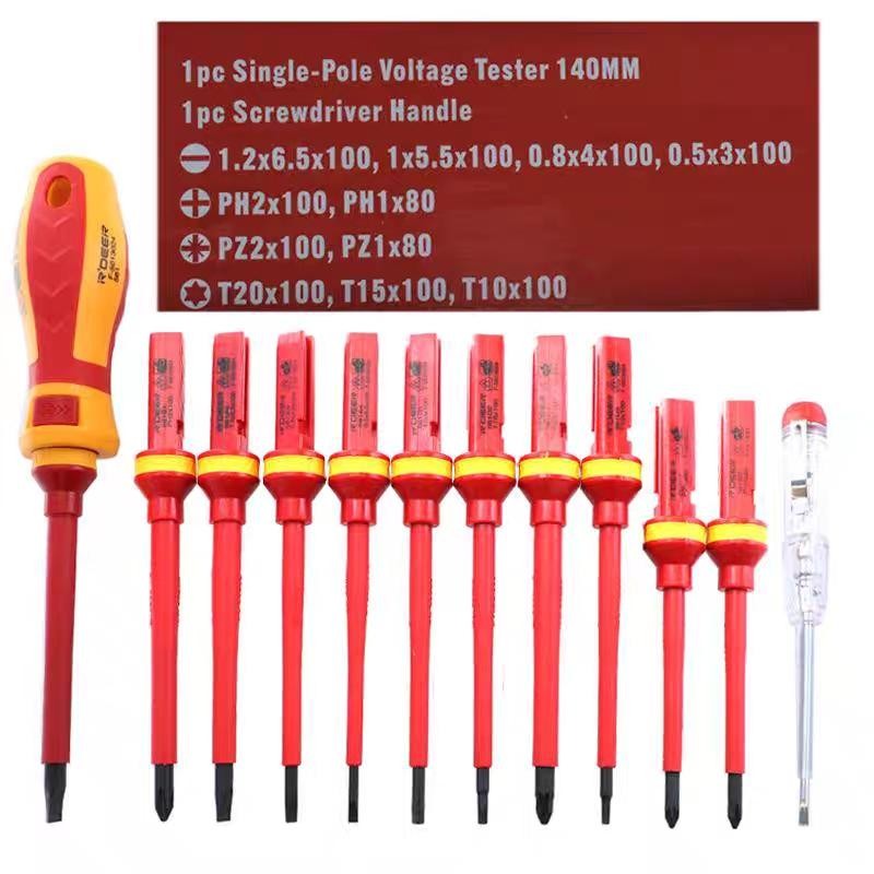13-Piece Insulated Screwdriver Set, High-Quality Tools for Home & Professional