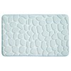 InterDesign Bathroom 34" X 21", Memory Foam Pebble Mat-White