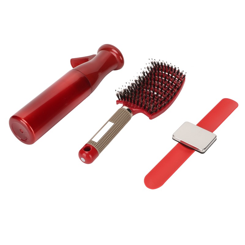 Detangling Curved Vent Brush Spray Bottle Hair Clip Pin Wristband
