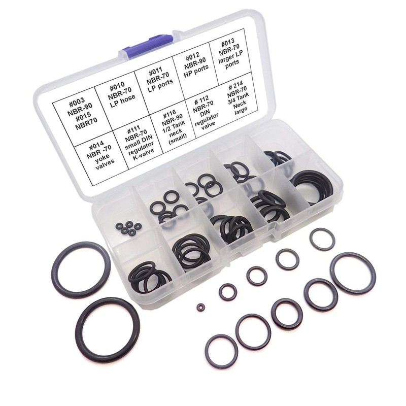 Scuba Diving Dive O-Ring Kit 10 sizes 50 pcs full