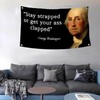 Stay Strapped or Get Clapped-Washington Quote Funny Flag with Installation