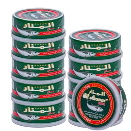 El Manar Premium Mediterranean Extra Tuna in Virgin Olive Oil -5.6 oz Pack of 10 - Canned Tuna Fish in Virgin Olive Oil – Wild Caught Fresh Tuna