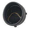 FATECIM Motorcycle 7" Round Headlight Bucket Housing with Visor 7