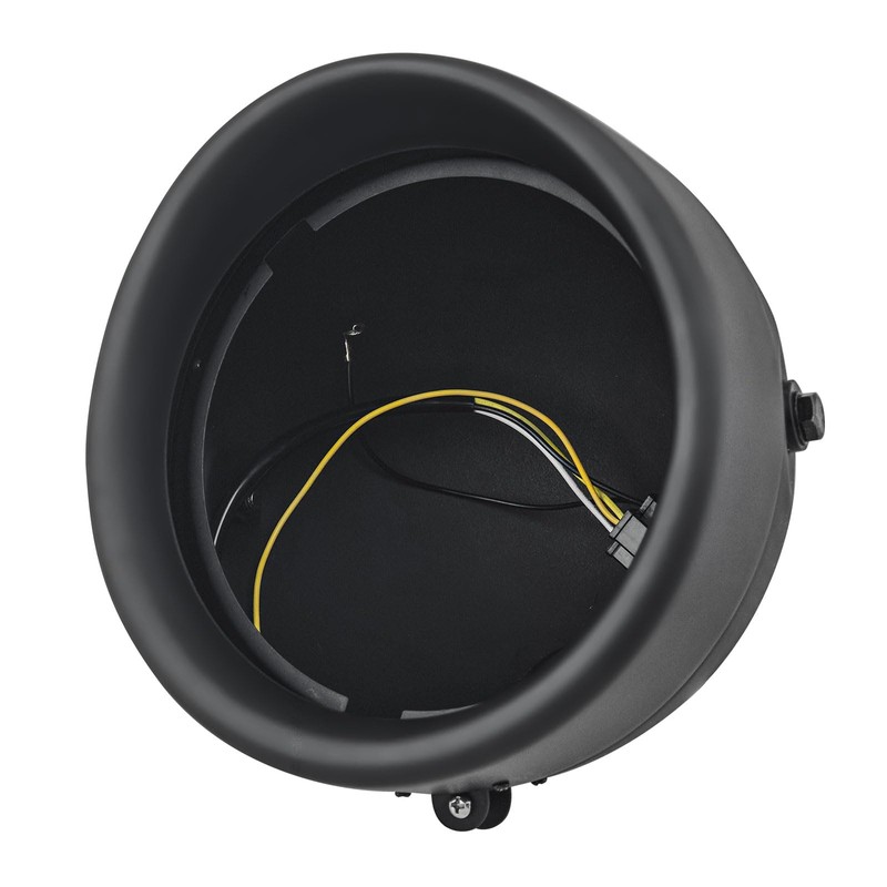 FATECIM Motorcycle 7" Round Headlight Bucket Housing with Visor 7