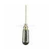 Bathroom Light Pull Chain – Polished Brass and Green Real