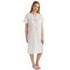 Tesmark Ladies Incontinence Open Back Nightie Floral Hospital Nightdress For