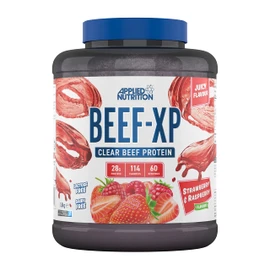 Applied Nutrition Applied Nutrition Beef XP - Clear Hydrolysed Beef Protein Isolate, Fruit Juice Style, Dairy Free Beef Protein Powder, Lactose Free, Zero Sugar, Low Fat, 1.8kg - 60 Servings (Strawberry & Raspberry)