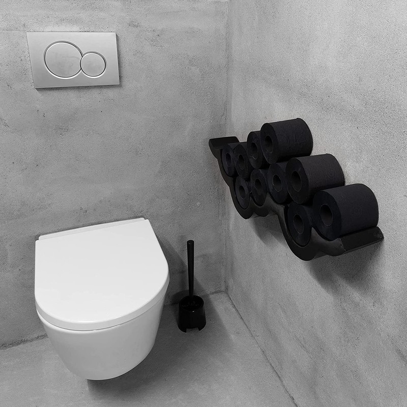 Black Toilet Paper 3-Ply 6 Rolls pack 140 Premium Quality