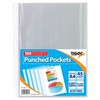 Tiger 300947 A4 Punched Pocket Sleeve Wallets - Transparent (100