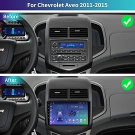 5GWiFi 4GB+32GB Android13 Car Radio Stereo for Chevy Sonic Aveo 2011-2015 with Wireless Carplay&Android Auto,9.2inch HD Touchscreen 48EQ GPS SWC Mirror Link FM RDS