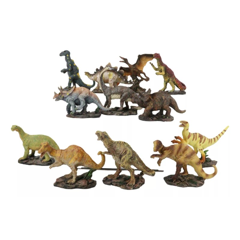 Ebros Gift Educational Prehistoric Dinosaur Miniature Figurines Collection Set of