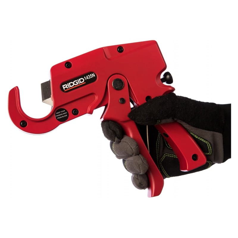 RIDGID 26821 Model 1435N Ratchet Cutter for Plastic Pipe; 6-35