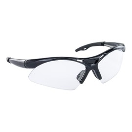 SAS Safety 540-0200 Diamondback Eyewear with Polybag, Clear Lens/Black Frame