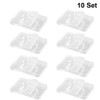 Scicalife 10 Sets Square Petri Dish with Lids, Plastic Material,