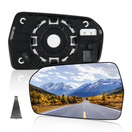 Aritoxy Right Heated Mirror Glass Fit for Chevy Malibu 2016 2017 2018 2019 2020 2021, Passenger Mirror Replacement with Backing Plate