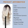 Long Wavy Wig for Women Curly Wavy Wig Natural Synthetic