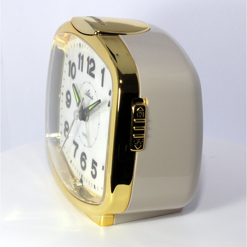 Atlanta Loud Bell Alarm Clock with Night Light Permanent Lighting