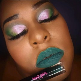Pretty Smack Matte Liquid Lipstick - One of a Kind, Teal Green, Long-Lasting, Waterproof, Non-Drying Formula