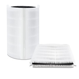 iAmoy Blue Pure 411/411 Replacement HEPA Filter Compatible with Blue'air Blue Pure 3210 Air Purifier, H13 True HEPA and Activated Carbon, Pack of 2