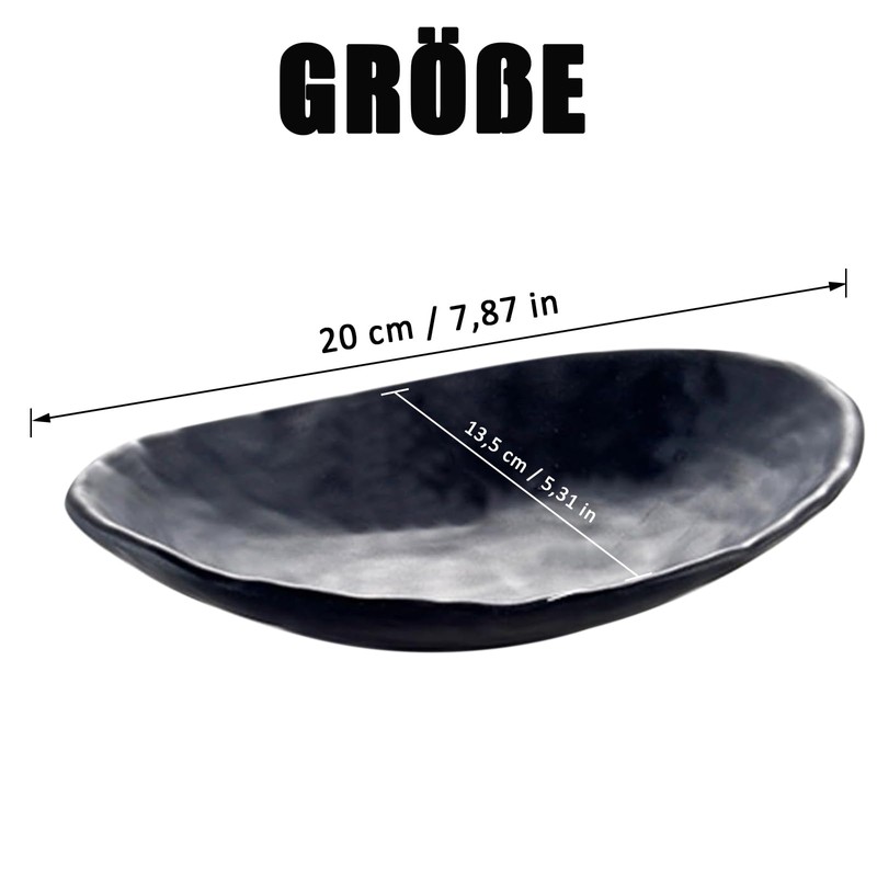 gvivej Key Tray, Decorative Hallway Bowl, Black Jewellery Tray, Decorative