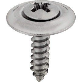 #6 X 5/8" Phillips Oval Head Sems Countersunk Washer Chrome