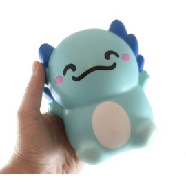 1 Large 6" Axolotl Random Color Slow Rise Squishy Toys - Memory Foam Party Favors, Fidgets, Prizes, OT (Random Color)