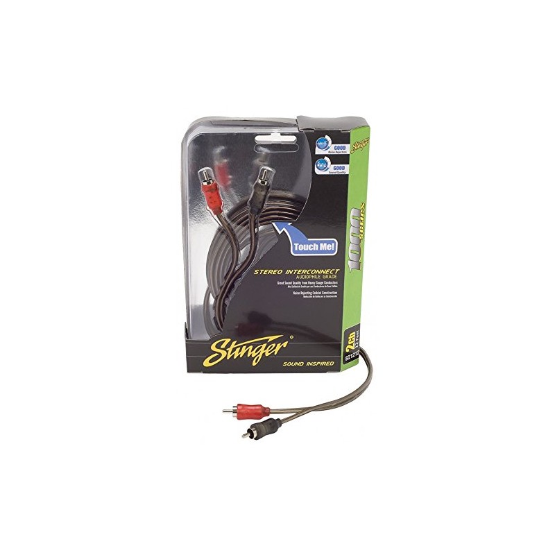 Stinger SI1212 2-Channel RCA Connection Cable For Stinger Amplifier Kit