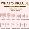French Fake Toe Nails Set, Press on Nails for Toe,
