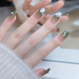 Market Sensitivity Sweet Crystal Nail Tip Set, No. 17, 2 Pieces / 마켓감성 스위트 크리스탈 네일팁 세트, no 17, 2개