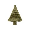 Creative Co-Op Handmade Wool Felt Ball Tree Trivet, Green