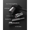 Kolvoii 16 PCS Deep Bolt Extractor Kit, 1/2" Drive Impact