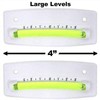 2-Pack Bubble Graduated Scale Levels Trailer Leveler Large (White)