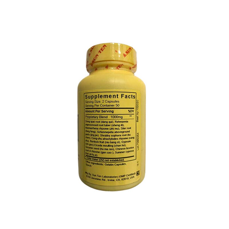 SUN TEN - Tang-kuei & Arctium Formula, Xiao Feng San,