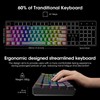 KOORUI 60% Gaming Keyboards, 61 Keys Wired Ultra-Compact Mechanical Keyboard