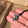 Tiny Heartfelt Cross Necklace - Small Cross with Heart, Love