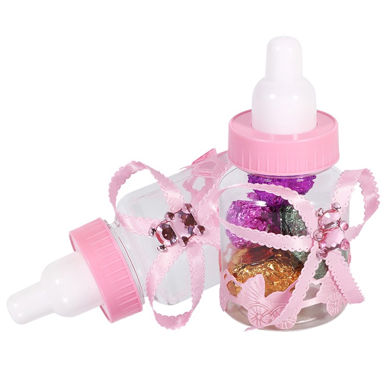 50Pcs Candy Chocolate Bottles Box For Baby Shower Party Favors