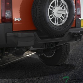 TLAPS 7422443217211 Compatible with 2006-2010 Hummer H3 Class 3 III Black 2" Receiver Trailer Hitch