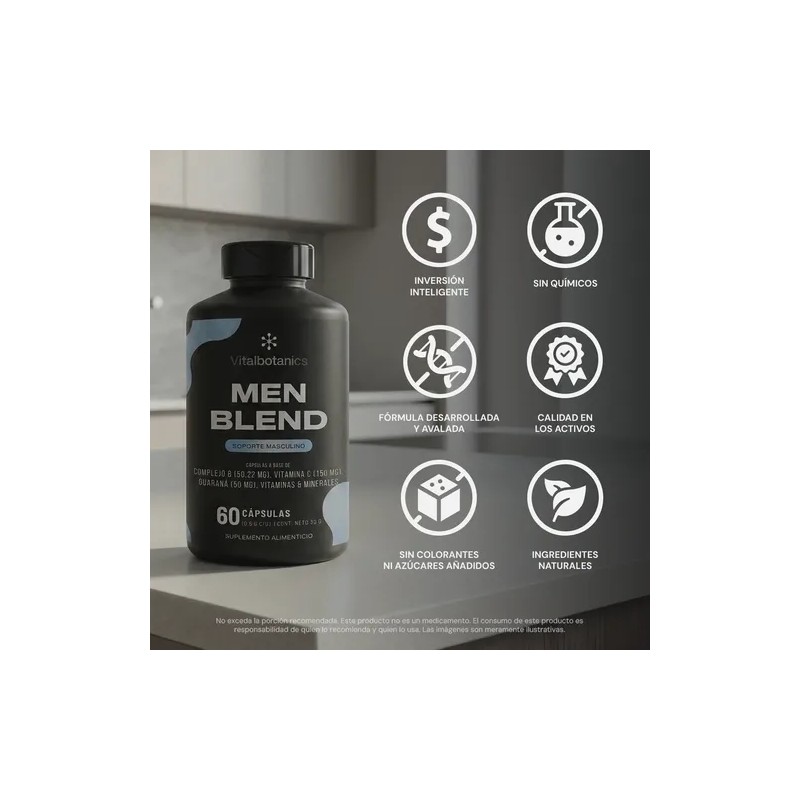 Vital Botanics Multivitamínico + Creatina Hombre 60 Cáps