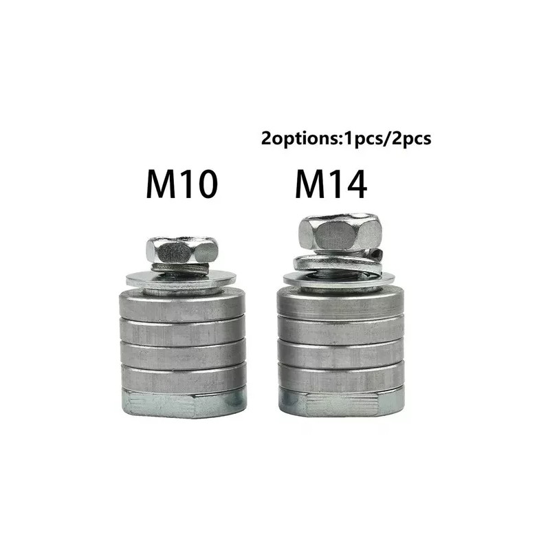 Meiso 2 Piezas De Adaptador De Amoladora Angular M10/m14 Son