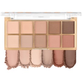 FangTangDI Matte Eyeshadow Palette for Women, Ten High-Pigmented Makeup Palette, Neutral Nude Smoky Powder for Eye Makeup, Blendable, Vegan & Cruelty-Free (04)
