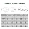 Small Metal Chain,Stainless Steel Safety Chains 40in (L) x 3MM