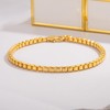 Dankadi 925 Sterling Silver Bracelet Men Women 3MM Square Rolo