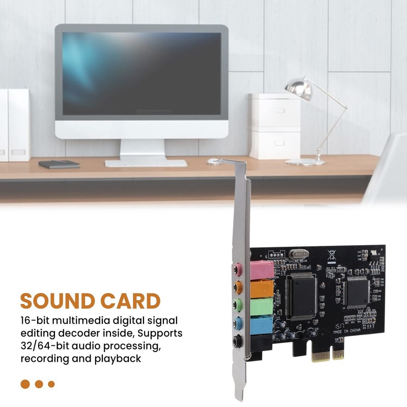 Internal Sound Card for Ahvqevn 5.1 with Low Profile Bracket,