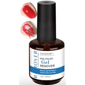 LOUINSTIC Fast-Acting Gel Nail Polish Remover-2-5 Minute Remove Gel Nail Polish,Non-Irritating,No Soaking or Wrapping Required,Gentle on Nails,Portable Design for Home Nail Care Kit