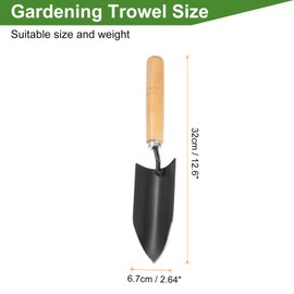HARFINGTON Garden Hand Shovel 12.6 x 2.64 Small Metal Hand Trowel Gardening Tools for Transplanting Weeding Digging Planting