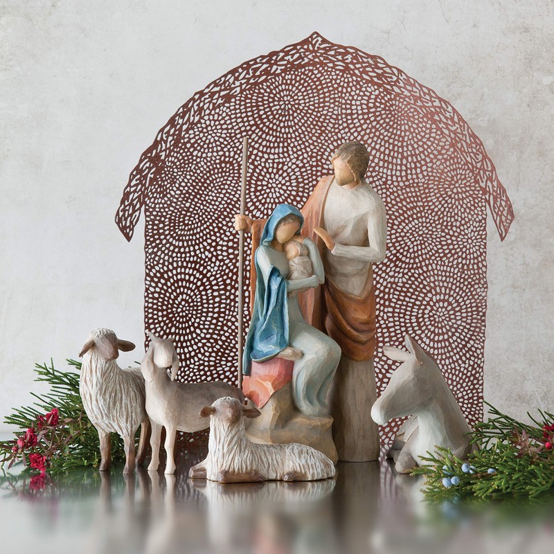 Willow Tree Sheltering Animals for The Holy Family, Giving Watch,