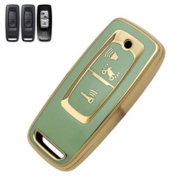 LETINGFAR Key Case, For Honda Motorcycles, Smart Key Case, Key Cover, Soft TPU Material, Dedicated Design for Honda, Key Holder, Compatible with PCX JK05, PCX160, KF47, DIO110, etc, green
