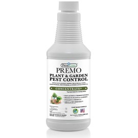 Plant & Garden Pest Control by Premo Guard - 16 oz Concentrate Makes Up to 2.5 Gal - Insect & Disease Control for Organic Gardening - Effective Plant Based Formula for Inside & Outside Plants