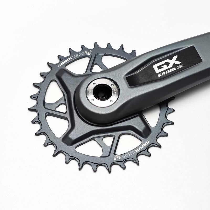 TAKEWELL Self-Extracting Crank Arm Cap for SRAM M18/M30 DUB, Silver