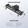 NEEWER 140mm Macro Focusing Rail, Macro Rail Slider with 360°